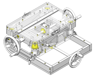 Slim simple manual 3-axis unit