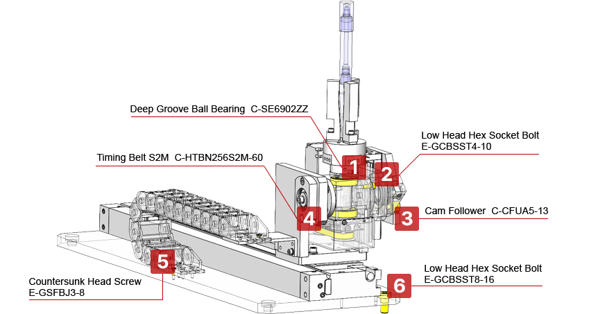 Inverting, Self-Rotating Chuck