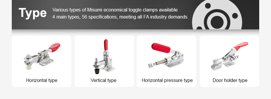 misumi toggle clamp types