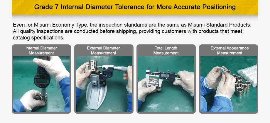 Grade 7 Internal Diameter Tolerance for More Accurate Positioning